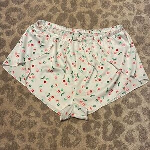 Colsie Cherry Silky Pajama Shorts XL